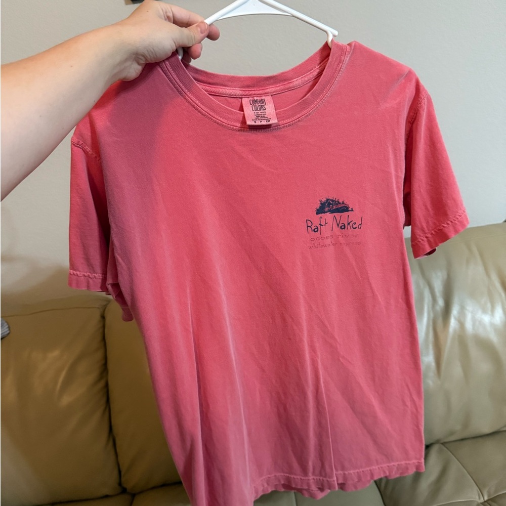 Comfort Colors pink tee